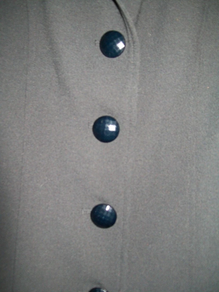 Chaqueta de crepé negra flor roseta origami ribete manga talla S Simply Chloe Dao Foto 4 de 4