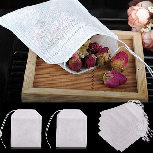 Lot 10X/20X/50X/100X Sachet de Thé vide Sac Filtre Infusion Passoire Tea Bag - Imagen 3 de 4