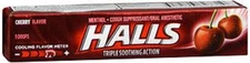 Halls Mentho-Lyptus Cough Suppressant, Cherry, 9-Count Drops (Pack of 20)