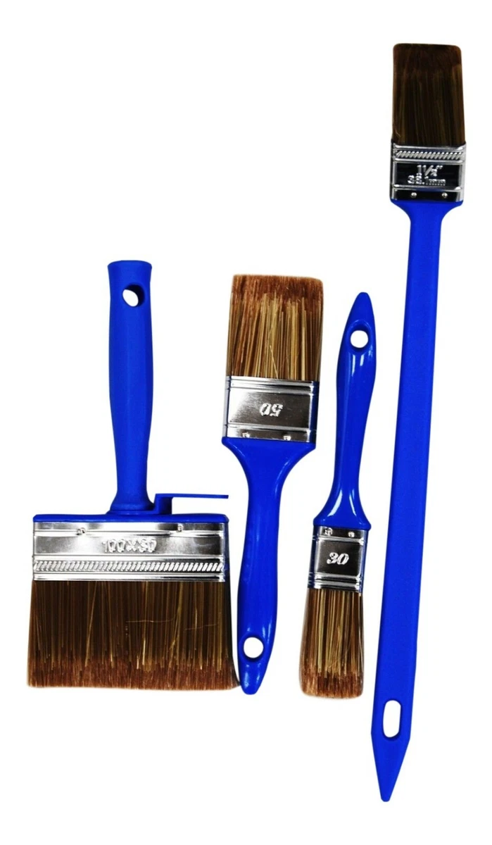 Set 4 Paint Brush Set Wide Brush / Medium Brush Angled Brush Water  