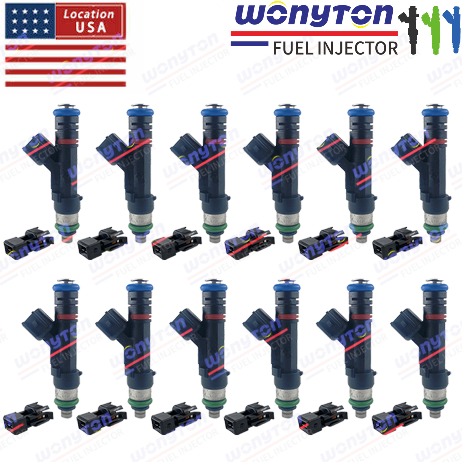 12Pcs 0280150449 Upgrade Bosc* EV14 Fuel Injectors For Ferrari 456 GT