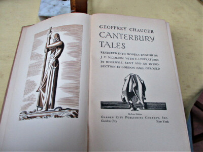 CANTERBURY TALES,1934,Geoffrey CHAUCER, Illustrated by