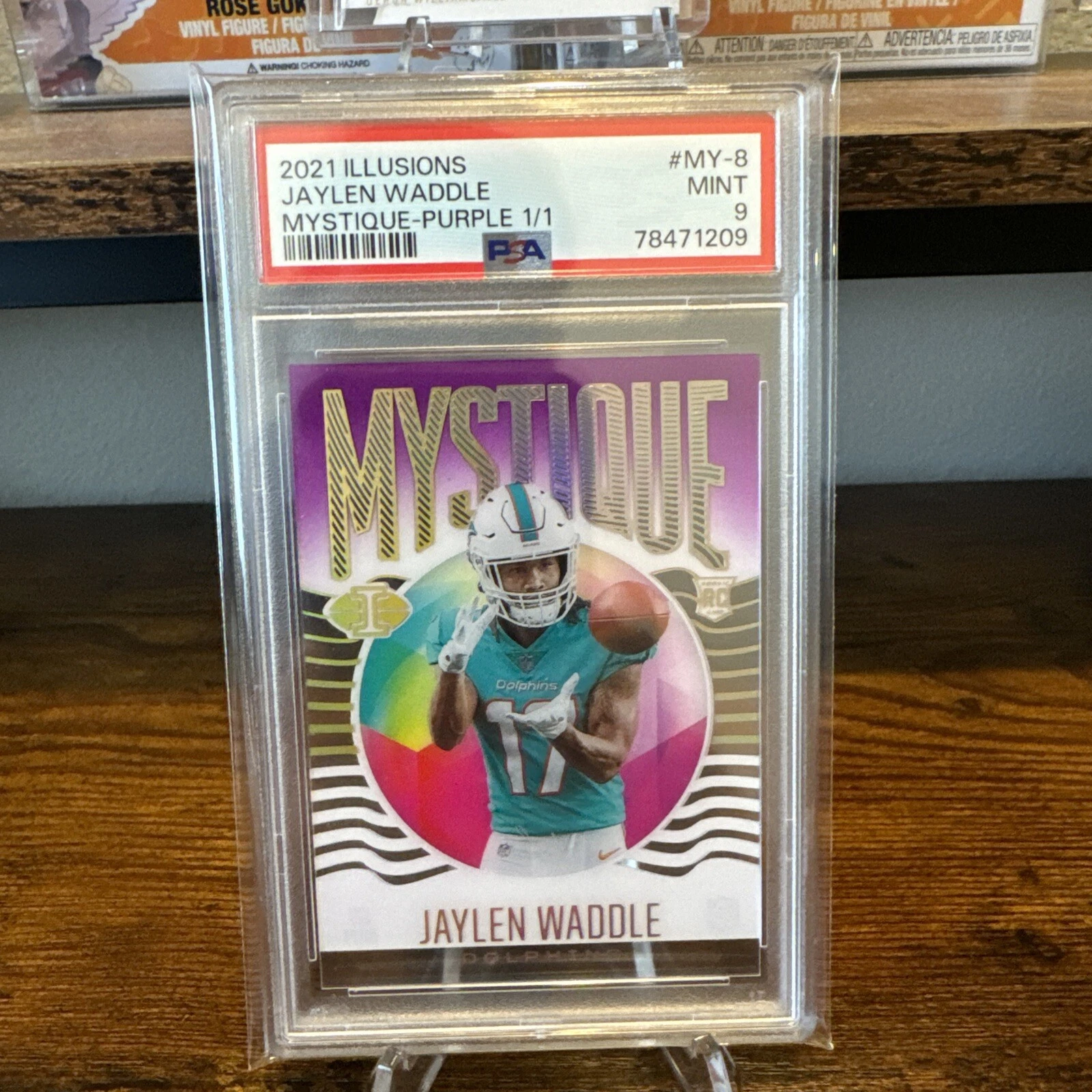Jaylen Waddle Panini Illusions Mystique #MY8 Purple 1/1