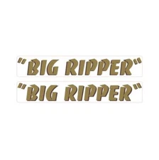 SE BIKES - Big Ripper down tube decal - gold w/ brown shadow