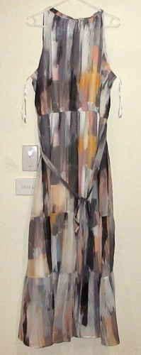 City Chic Dress Maxi Brushstroke Size XXL