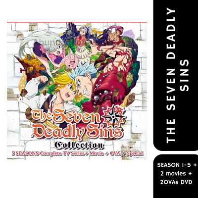 THE SEVEN DEADLY SINS (SEASON 1-5) - DVD (100 EPS+4 MOVIE) ENG