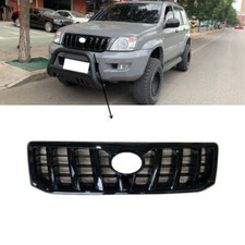 Abs Glossy Black Front Bumper Grill Grille Mesh For Toyota Prado 120 2003-2009 Abs Glossy Black Front Bumper Grill Grille Mesh For Toyota Prado 120 2003-2009