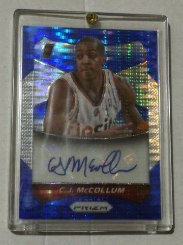 2014-15 C.J. McCollum Blue Prizm Prizm Autograph /249 Portland Trail Blazers - Picture 4 of 7