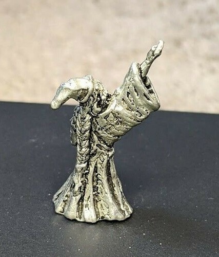 Figura de peltre vintage Greg Neeley Wizard Comstock ~ 1,5 in - Imagen 2 de 3