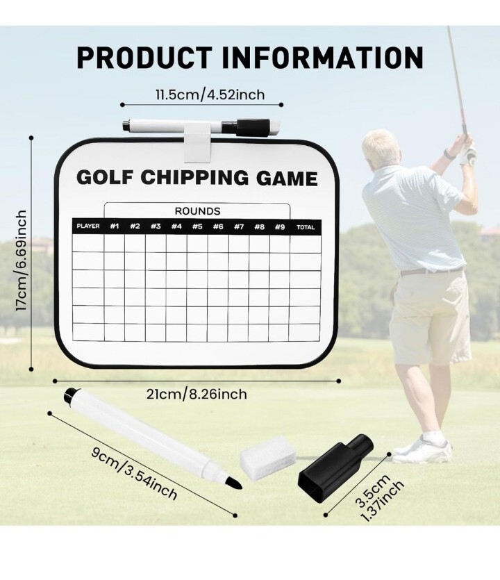 Erasable Golf Scorecard & Marker Record Board for Coaching Golf Double ...