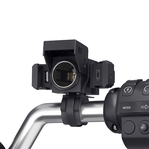 3w1 Ładowarka motocyklowa Port A + C QC3.0 Ładowarka do telefonu + Akcesoria do zapalniczki - Zdjęcie 5 z 15