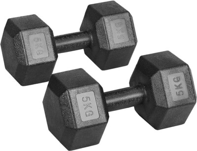 5kg Hanteln, Schwarz, Yaheetech, 