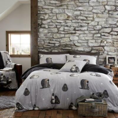 Teddy Bear Fleece Reversible Duvet Cover Set - Sherpa Thermal Bedding - 3pc Set