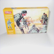 Airfix Empty German Infantry Early Brown Repro Box 1:32 Scale 1718