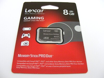 . 8GB Memory Stick PRO Duo Markt 2 ( 8 GB MS PRO Duo ) LEXAR Neu .