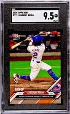 Luisangel Acuna 2024 TOPPS NOW Rookie Card 711 1st HR&RBI CALL UP Mets SGC 9.5
