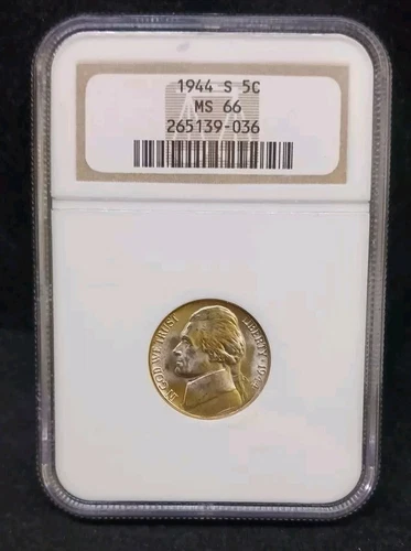 1944 S NGC MS66 Jefferson Nickel Coin