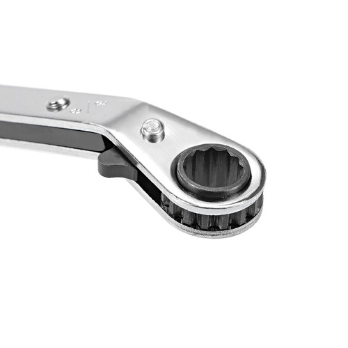 Reversible Ratcheting Wrench 3/8-inch x 7/16-inch Offset Double Box End Cr-V - Picture 4 of 5