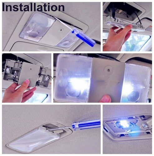 Kit de equipamiento de 12 bombillas interiores LED blancas Canbus para Audi TT MK1 1998-2006 - Imagen 5 de 6