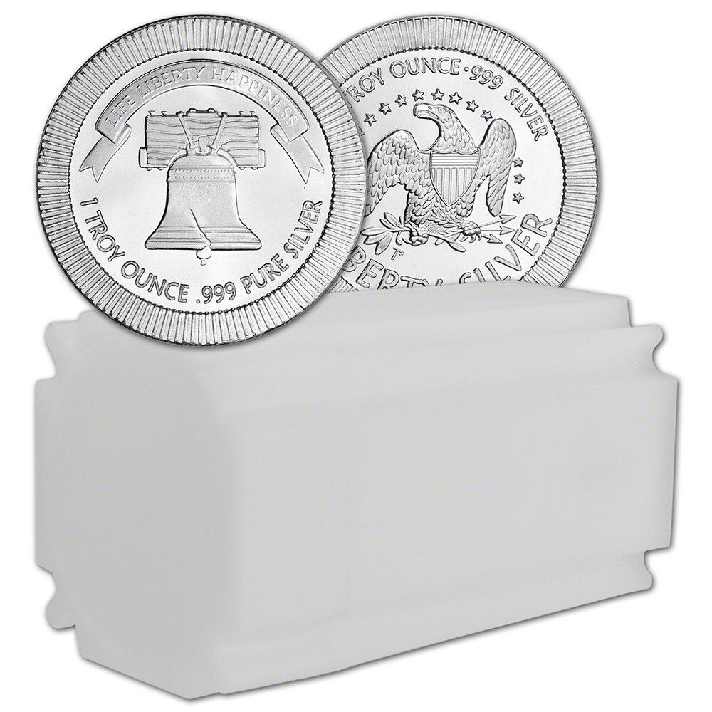 1オンス SilverTowne リバティベル 銀貨 シルバー ラウンド TWENTY (20) 1 oz Silver Round SilverTowne Liberty Bell Stackable