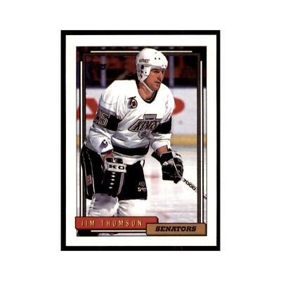 Jim Thomson 1992 Topps #67 Hockey Cards Hockey Card NM