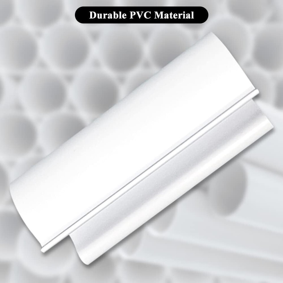 32PCS White Snap Clamps for 1/2 Inch Greenhouses PVC Pipe, Row Covers