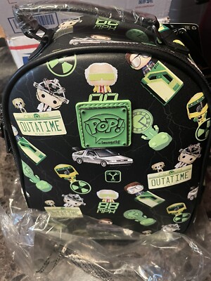 Plastic Empire Exclusive Back To The Future LE Plutonium Mini Backpack LoungeFly PLUTONIUM GLOW Marty BTTF Mini Backpack Plastic  main image 2