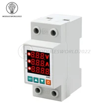 63A Digital Display Adjustable Over Under Current Voltage Protector Relay Meter