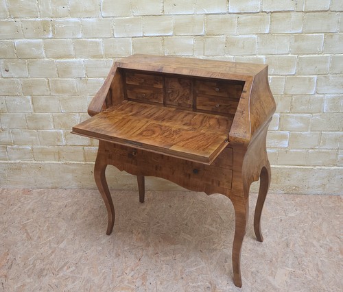 ANTIK! kleiner Sekretär restauriert Schrägklappe  Louis XV Mahagoni - Bild 4 von 19