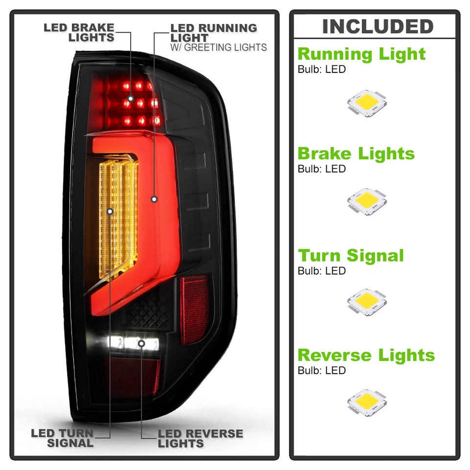 For 2005-2021 Nissan Frontier Full LED Tail Lights w/ Animation Greeting Lamps - Image 4 of 4