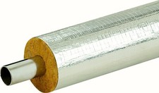 Heizungsrohrschale 15/20 Rohrisolierung Steinwolle 1,2m Lang 1 St. alukaschiert