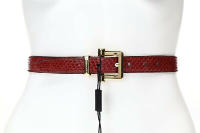 Burberry Snakeskin Buckle Belt Vintage Burberry Python Belt With Gold Toned Buckle - Etsy main image 4