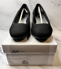 Anne Klein AK Sport Wisher Black Wedge Size 10 New With Box