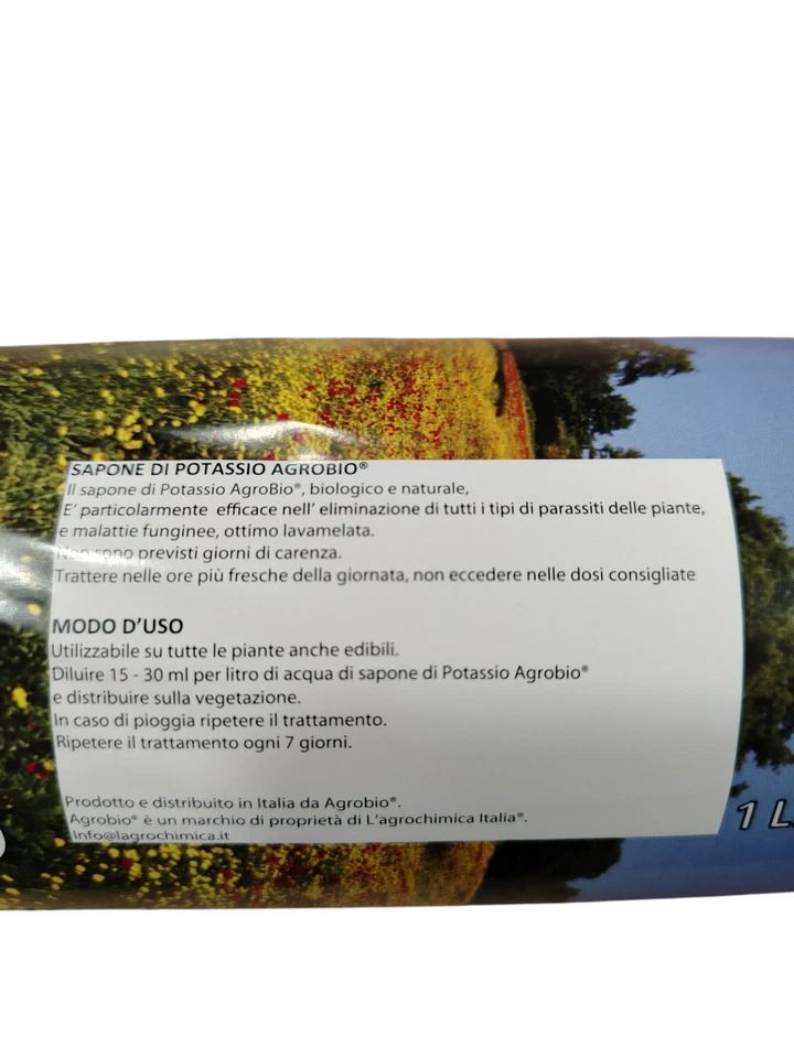 OLIO DI NEEM PURO  E SAPONE DI POTASSIO PURI BIOLOGICI 2 CONF DA 1 LITRO - Immagine 4 di 4