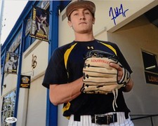 Garrett Hampson CSU Long Beach Signed 11x14 Glossy Photo JSA Authenticated