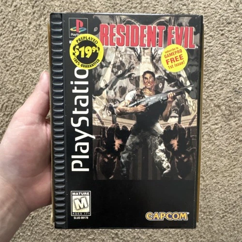 Resident Evil PlayStation 1 Capcom Manual Survival Horror Action M 1996 LongBox