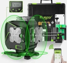Huepar cross Line laser level kit SO4CG/CR, green