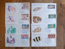 Wallis et Futuna FDC 8 Enveloppe 1er Jour Année 1976 + Poste Aérienne 