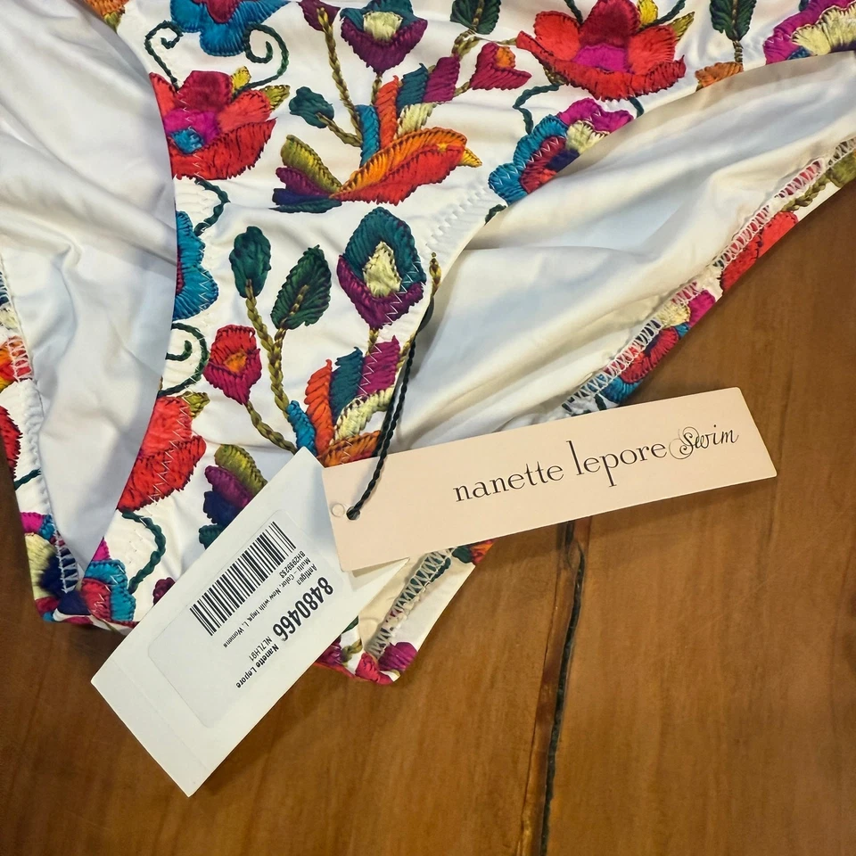 NUEVO Traje de baño Nanette Leport para mujer Tankini Top conjunto grande floral playa Foto 3 de 4