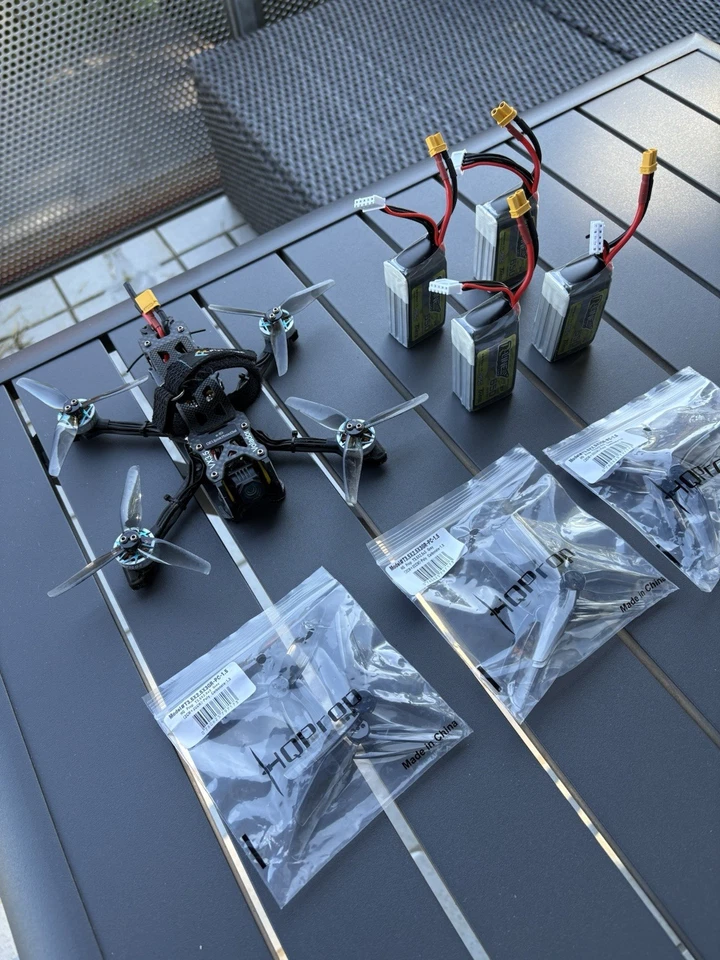 ‼️WIE NEU + 04 ‼️ 3,5 Inch / Zoll fpv Drohne Freestyle 3.5 elrs