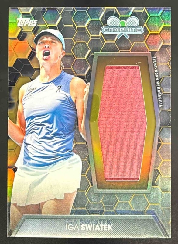 2026 Topps Graphite Iga Swiatek Relics Gold Refractor #/25