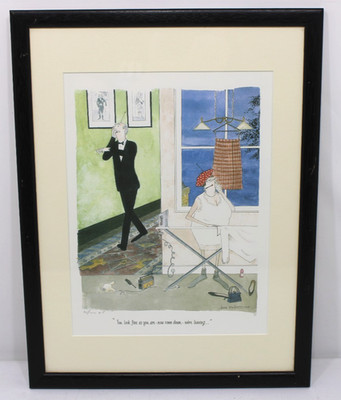 Annie Tempest Initialled Limited Edition Print 195/1000 ''Tottering By Gently''