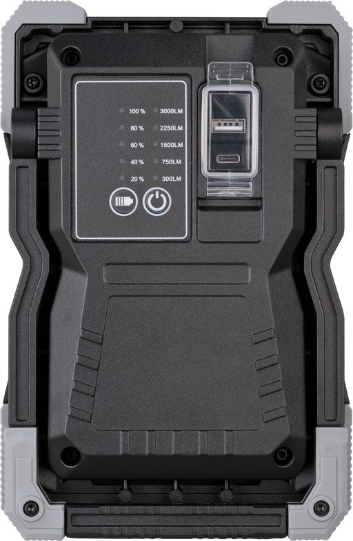 Projecteur portable LED Rufus 3000MA lampe de chantier rechargeable IP65 USB