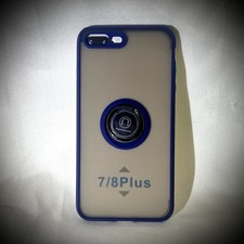 Premium Blue iPhone 7 Plus / 8 Plus Case - Shockproof with Ring Stand