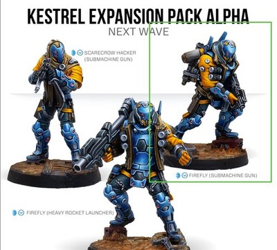 Corvus Belli Infinity Panoceania Kestrel Firefly from Expansion Pack Alpha