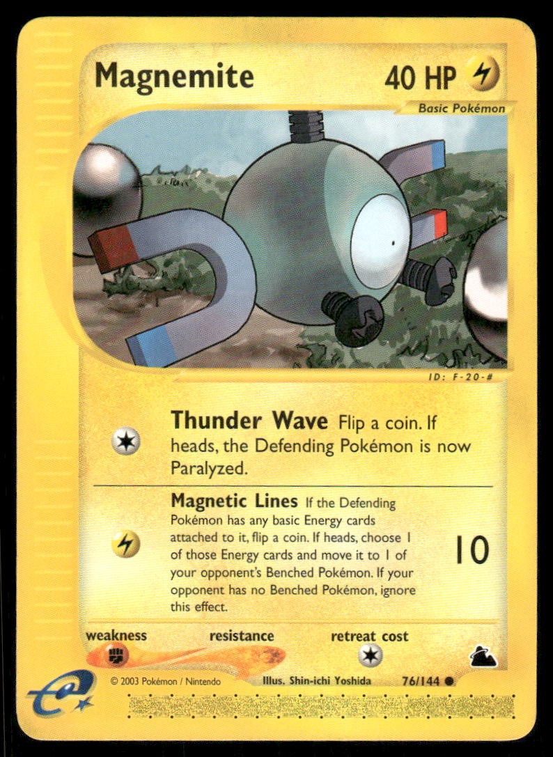 Pokemon Cards Magnemite 76/144 Skyridge WOTC Common NM
