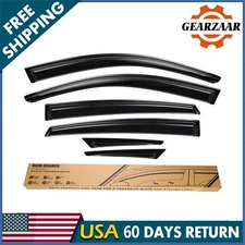 For 2023-2025 Honda Accord 6pc Window Visors Vent Shade Rain Guards Deflectors