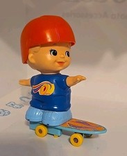Vintage 1979 TOMY Kid-A-Long Wind Up Skateboard Made in Taiwan - Non-Working