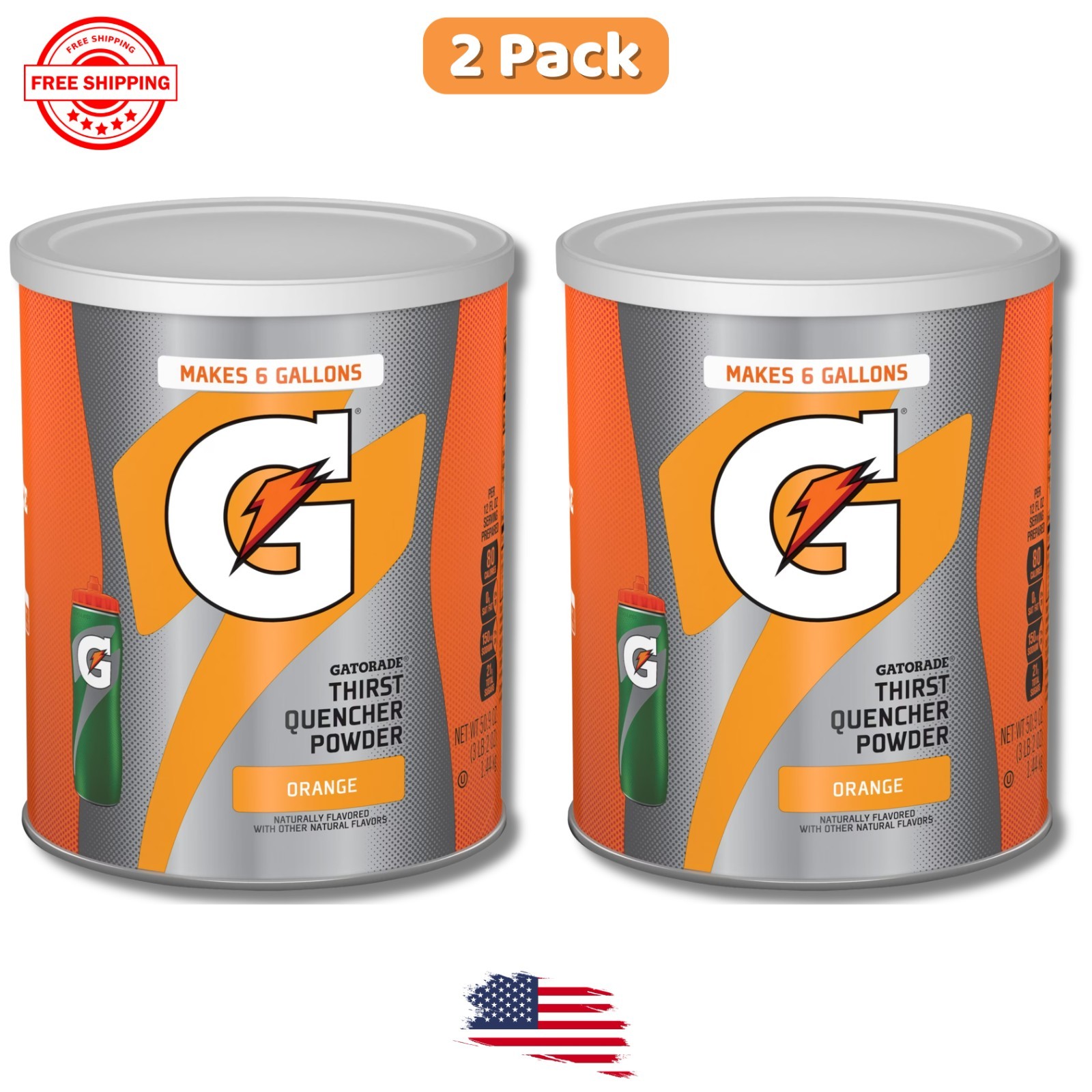 Gatorade Thirst Quencher Powder, Orange Flavor, 50.9 Ounce, 