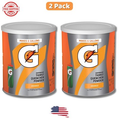 Gatorade Thirst Quencher Powder, Orange Flavor, 50.9 Ounce, Pack of 2